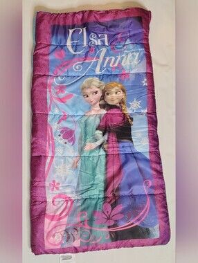 Disney Frozen Girls Sleeping Bag Elsa & Anna New!